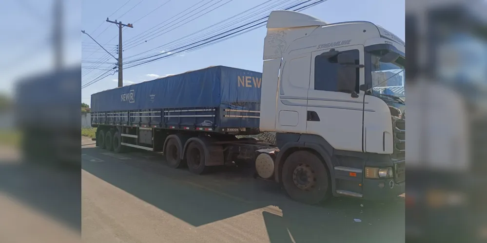 Droga estava alojada na cabine de um caminhão