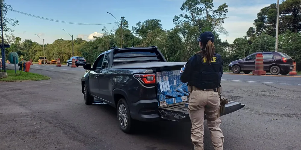 A mercadoria, de origem estrangeira, foi apreendida e encaminhada para a Receita Federal em Ponta Grossa