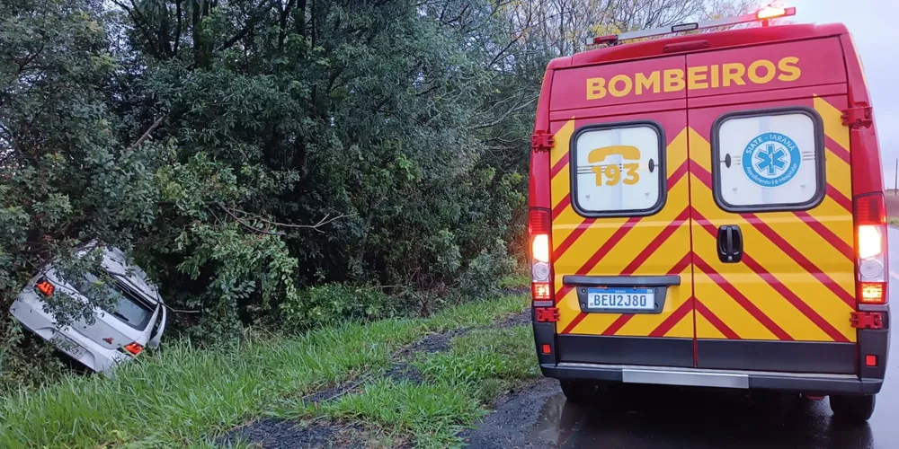 O motorista não se feriu