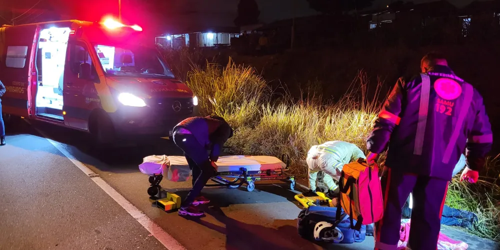 Vítima ficou em estado grave após ser atingida pelos disparos