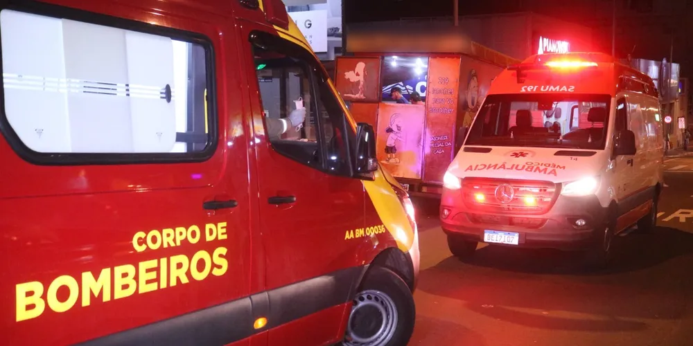 Equipe médica do Samu também foi acionada para prestar atendimento