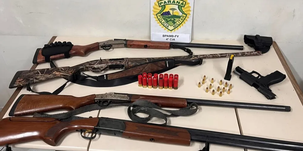 Quatro homens foram apreendidos