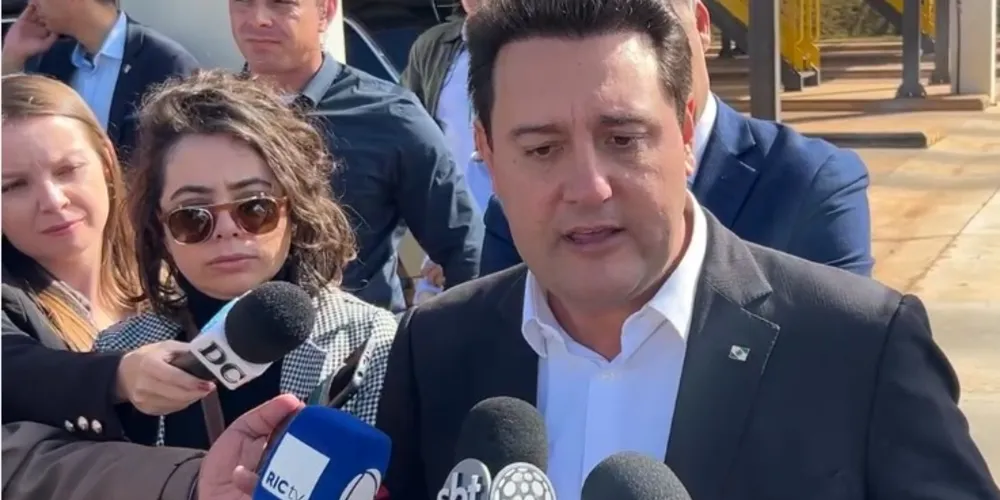 Ratinho Jr esteve presente na inauguração da Maltaria