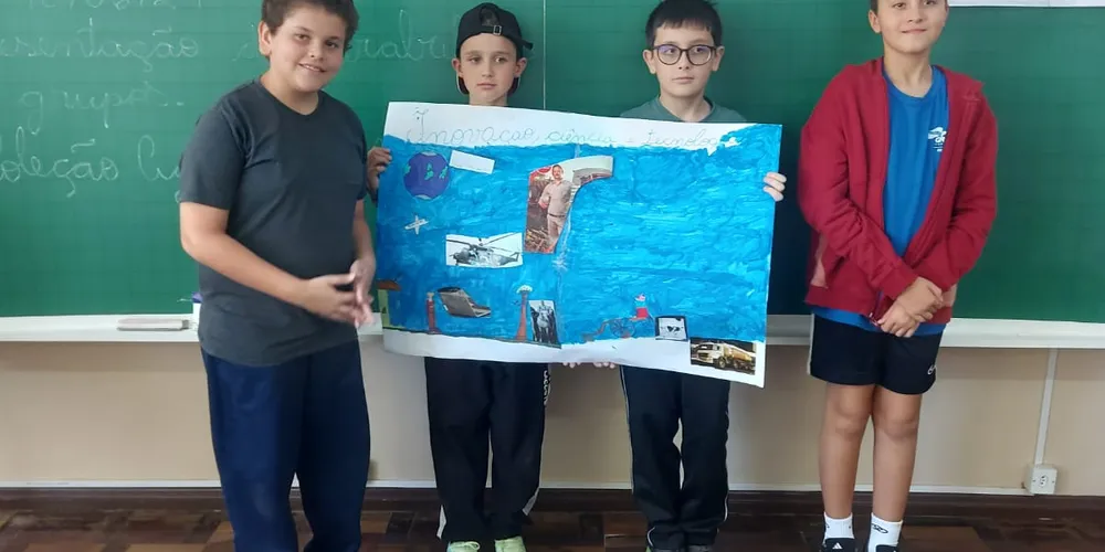 As atividades realizadas pela turma envolveram a confecção de materiais de conscientização e os mais variados estudos sobre o tema