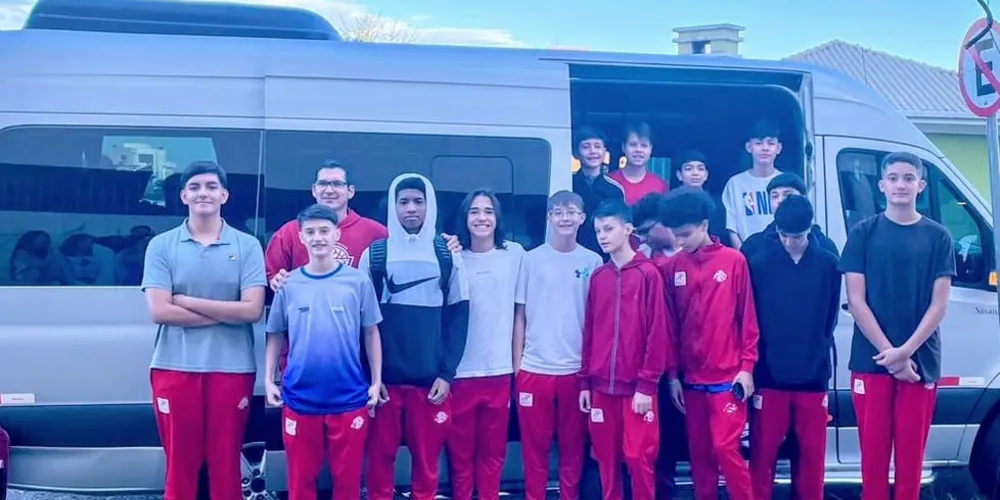 O time sub-13 masculino do LDPG/Ponta Grossa Basquete já está em São José dos Pinhais