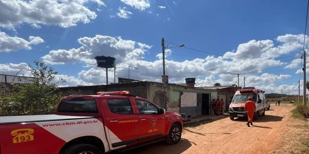 Os militares atenderam a ocorrência com duas viaturas uma aeronave de resgate