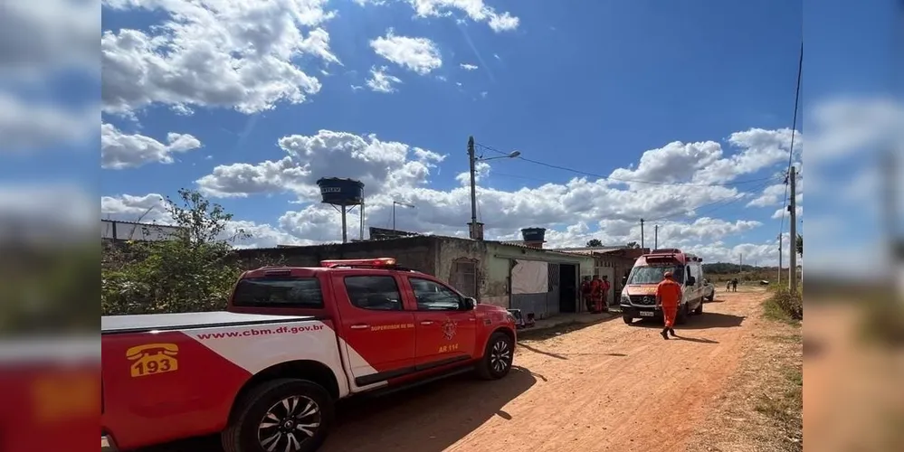 Os militares atenderam a ocorrência com duas viaturas uma aeronave de resgate