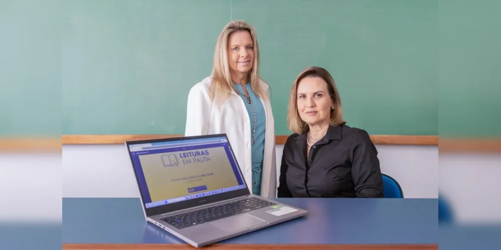 Professoras do curso de Direito, Adriana de Fátima Campagnoli e Silvana Netto Madalozzo.