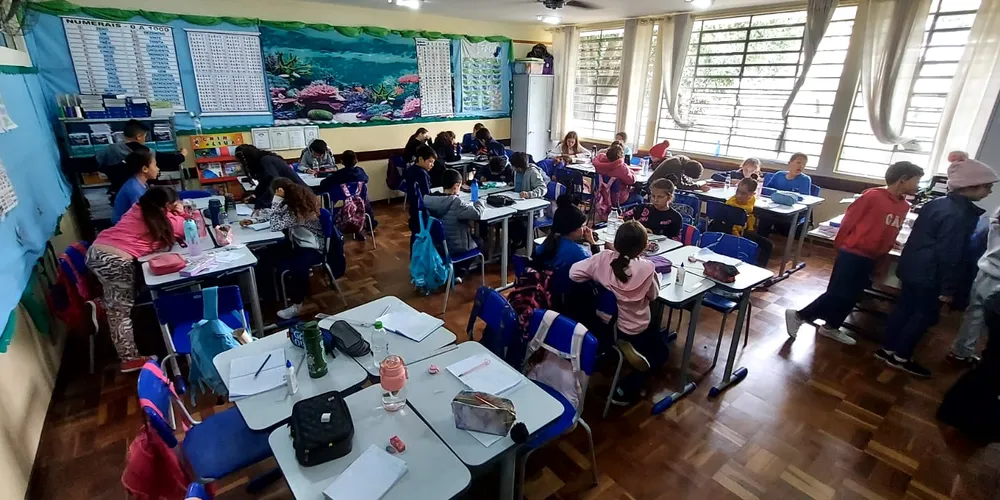 A turma realizou as atividades mesclando estudos teóricos e dinâmicas práticas.