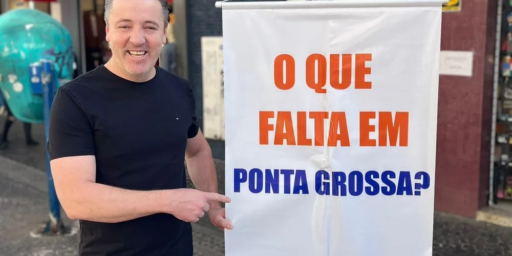 O pré-candidato à Prefeitura pelo Solidariedade, Elizeu Kocan, esteve no Calçadão