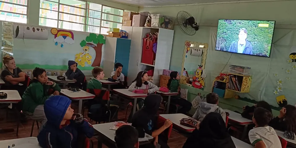 O início das atividades contou com a apresentação de uma videoaula especial sobre a importância da sustentabilidade