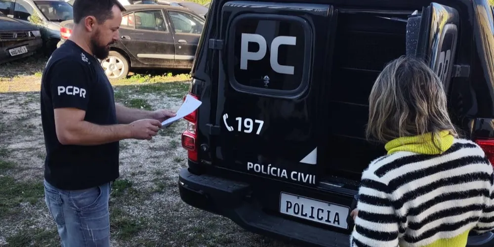 Preso foi levado para a Cadeia Pública de Castro