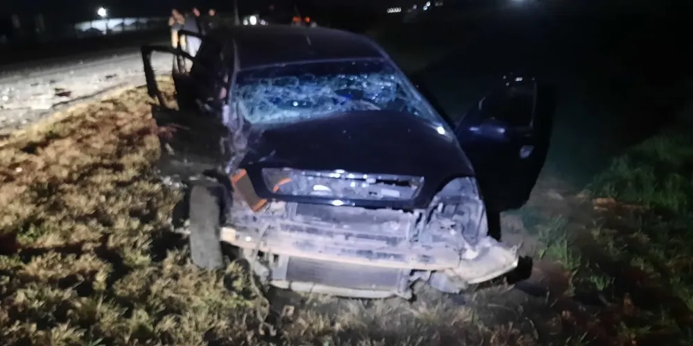 Acidente aconteceu na noite desse domingo (23)