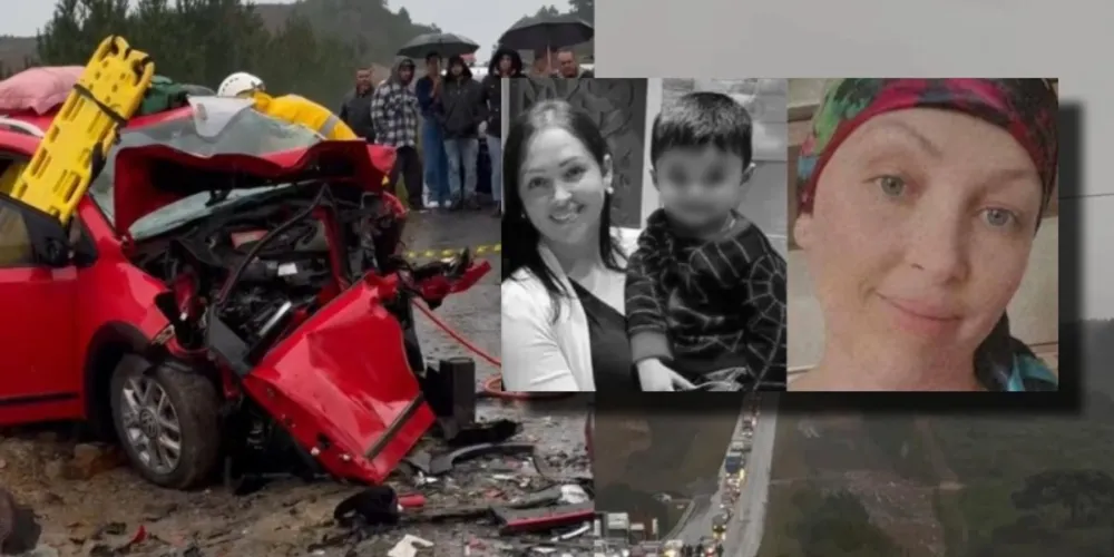 O acidente ocorreu quando o carro da família tentou desviar de um cachorro que estava na via, colidindo de frente com um Volkswagen Up