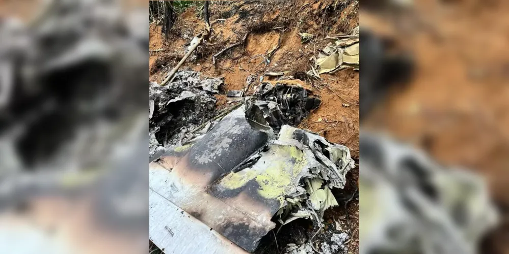 Destroços do avião encontrado na madrugada desta terça (4)