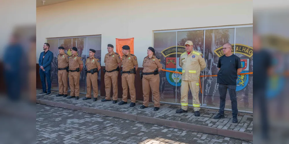 Lideranças e equipes de segurança estiveram no local