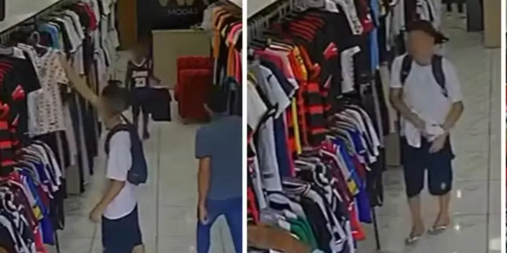 Logo que percebeu, o pai mandou o menino devolver o item e se desculpar