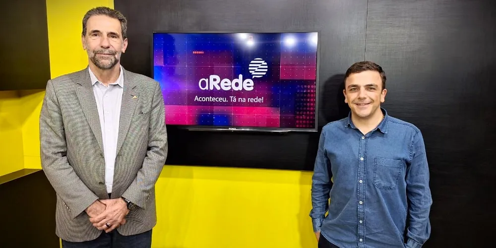 Enio Verri e Aliel Machado durante entrevista ao Portal aRede