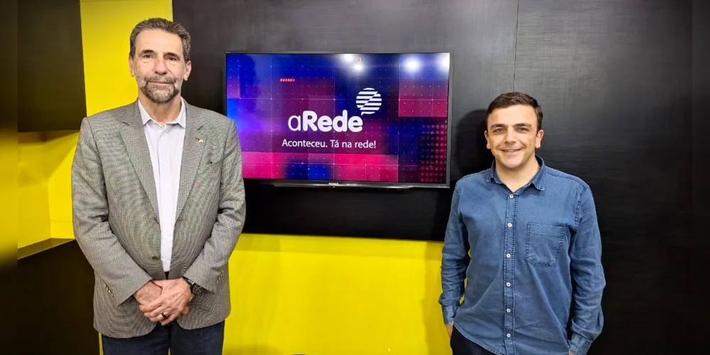 Enio Verri e Aliel Machado durante entrevista ao Portal aRede