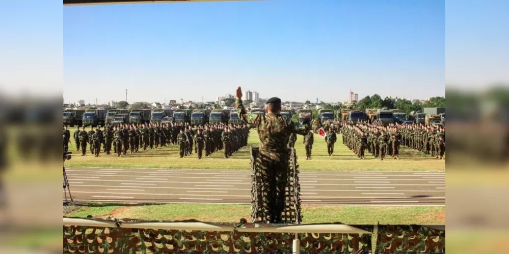 Os 631 militares são das cidades de Castro, Curitiba, Ponta Grossa, Rio Negro e União da Vitória