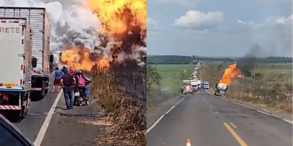 Muitas pessoas registraram a grande explosão