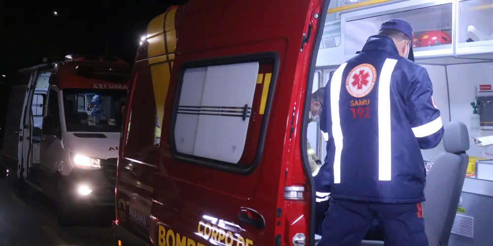 Equipes socorreram homem atingido por faca em PG