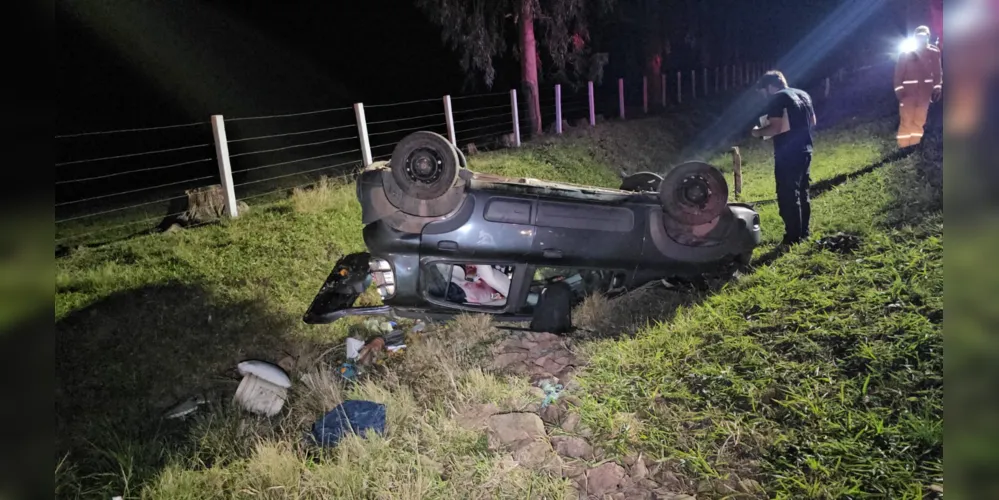 Acidente aconteceu na noite desse domingo (09)