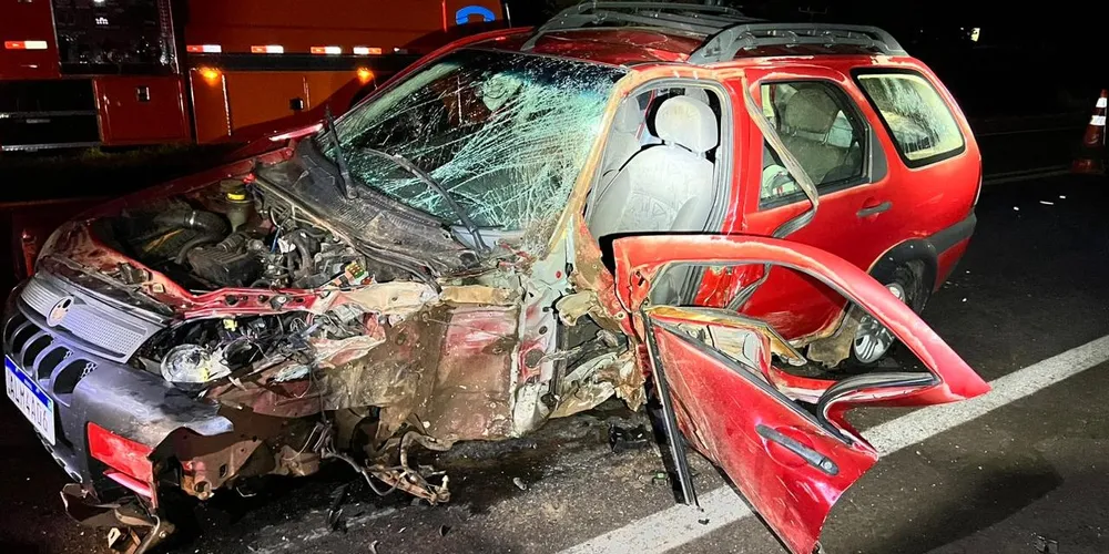 Acidente aconteceu na noite dessa sexta-feira (07)