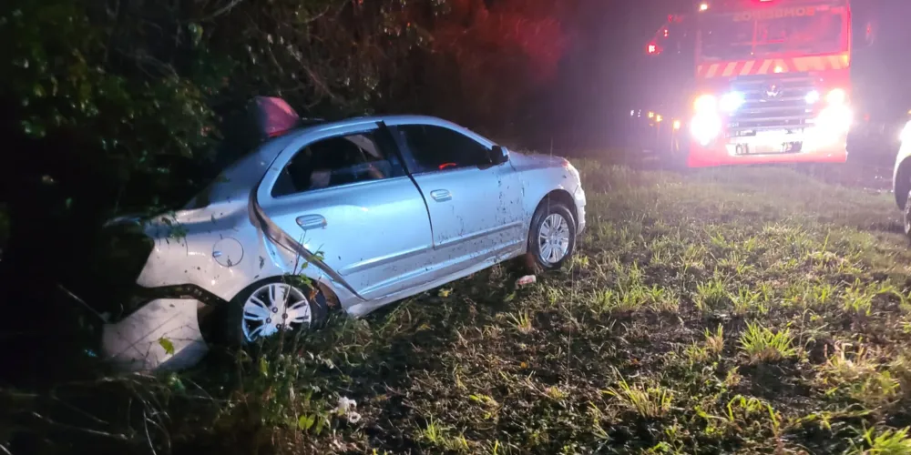 Acidente aconteceu na noite desse domingo (07)