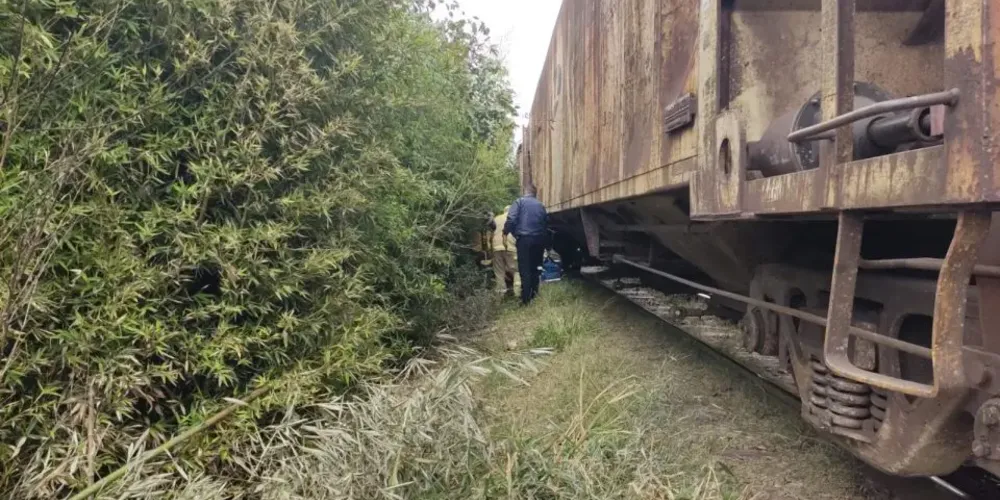 Após o resgate, o homem foi encaminhado ao pronto-socorro