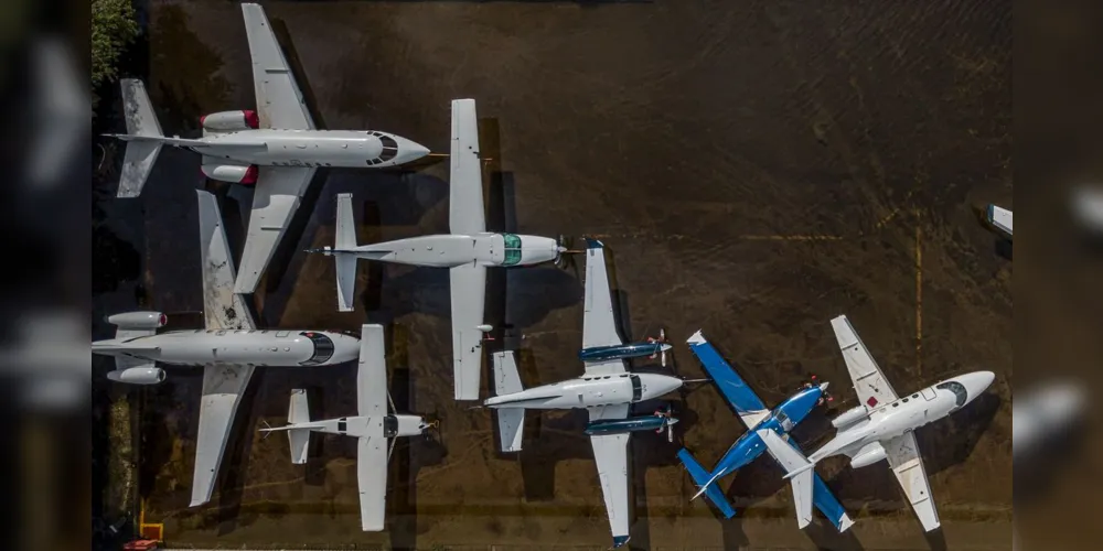 Aviões foram afetados pela enchente