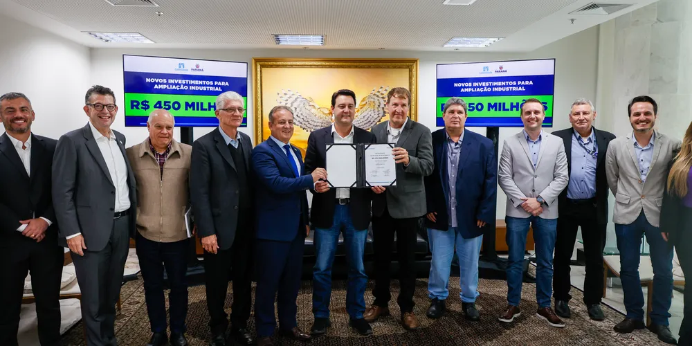 O anúncio foi feito em reunião de representantes do grupo com o governador Carlos Massa Ratinho Junior nesta segunda-feira (27)