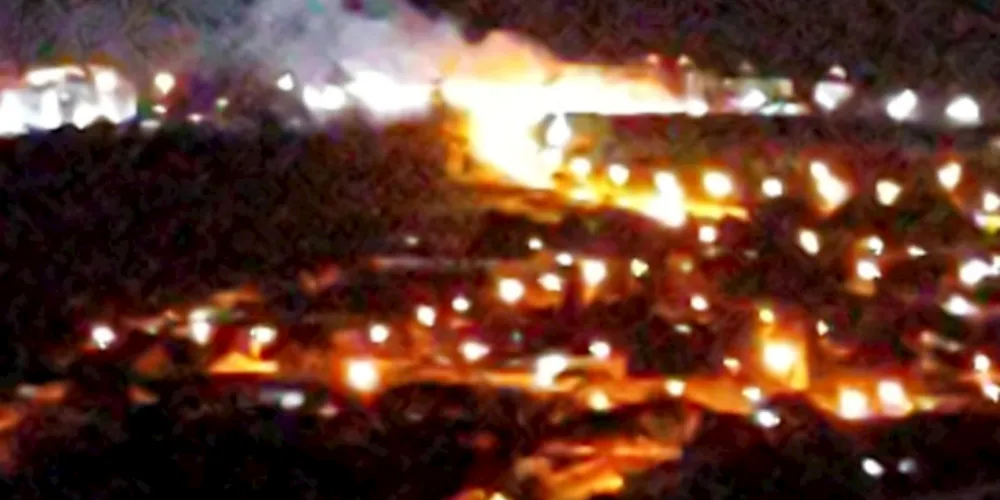 Incêndio chamou a atenção dos moradores do bairro Santa Paul