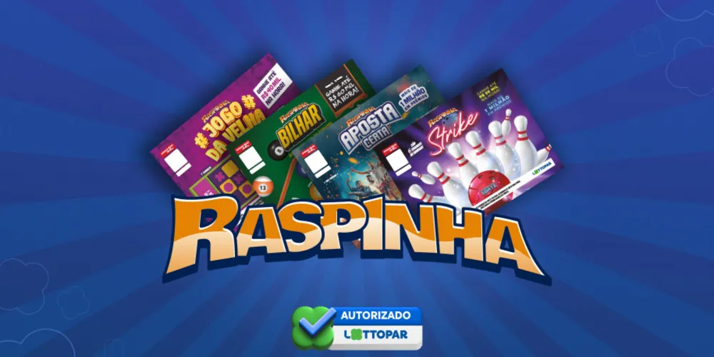 Regulamentação da Lottopar autoriza apostas instantâneas da Raspinha