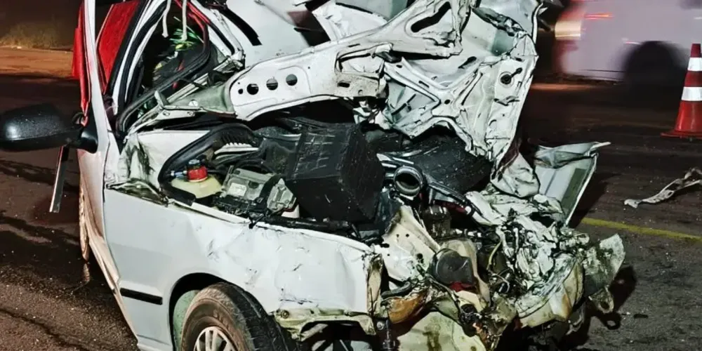 Acidente aconteceu na noite dessa sexta-feira (21)