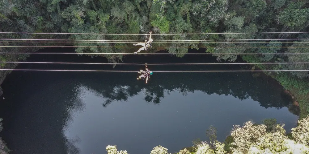 Passeio será de tirolesa
