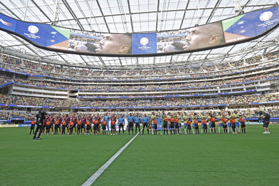 Brasil e Costa Rica jogaram na última segunda no So-Fi Stadium