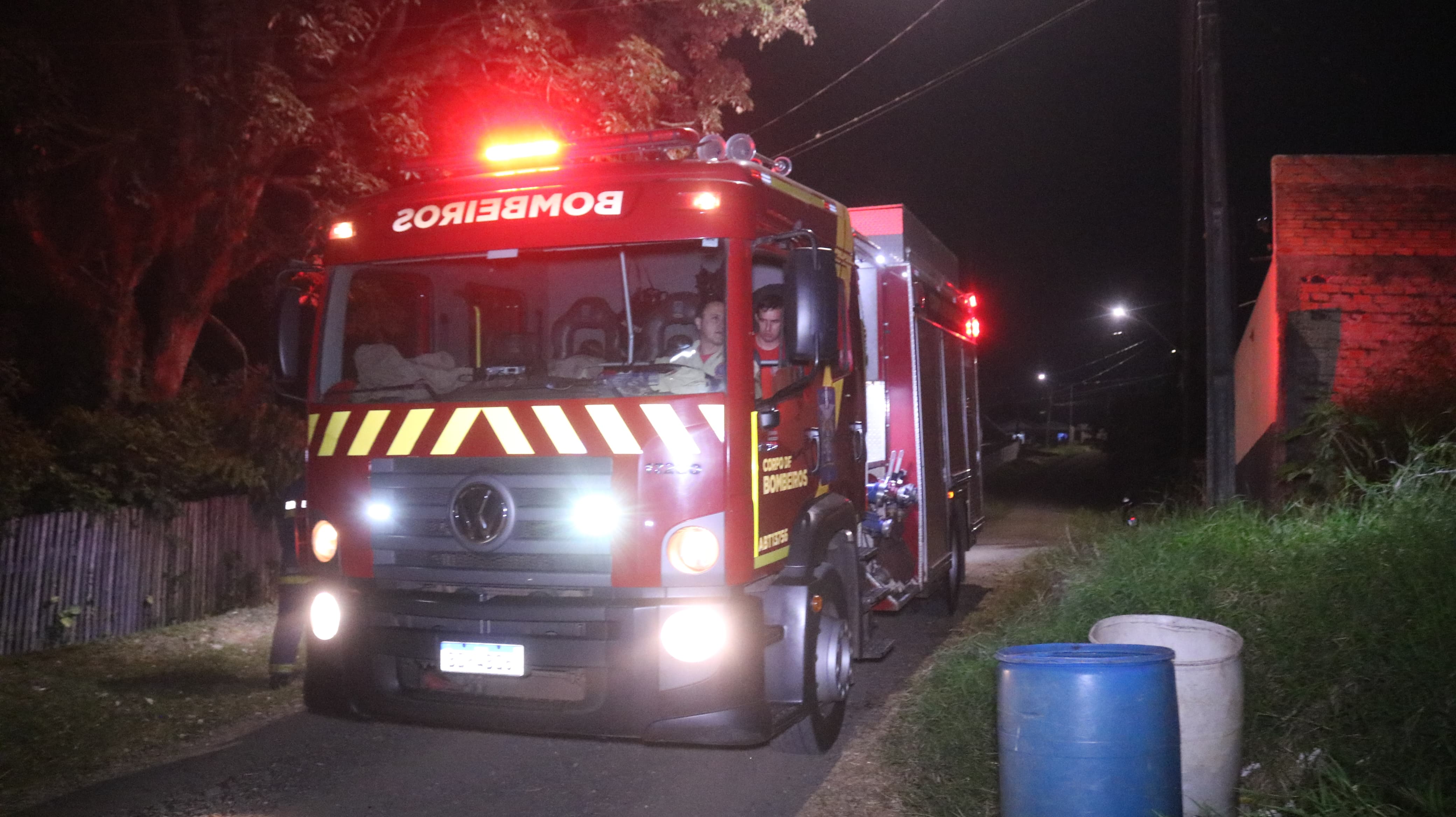 Corpo de Bombeiros foi mobilizado para a ocorrência