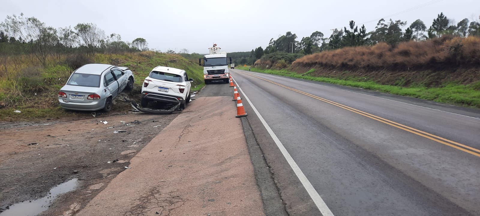 Acidente aconteceu na tarde dessa segunda-feira (15)