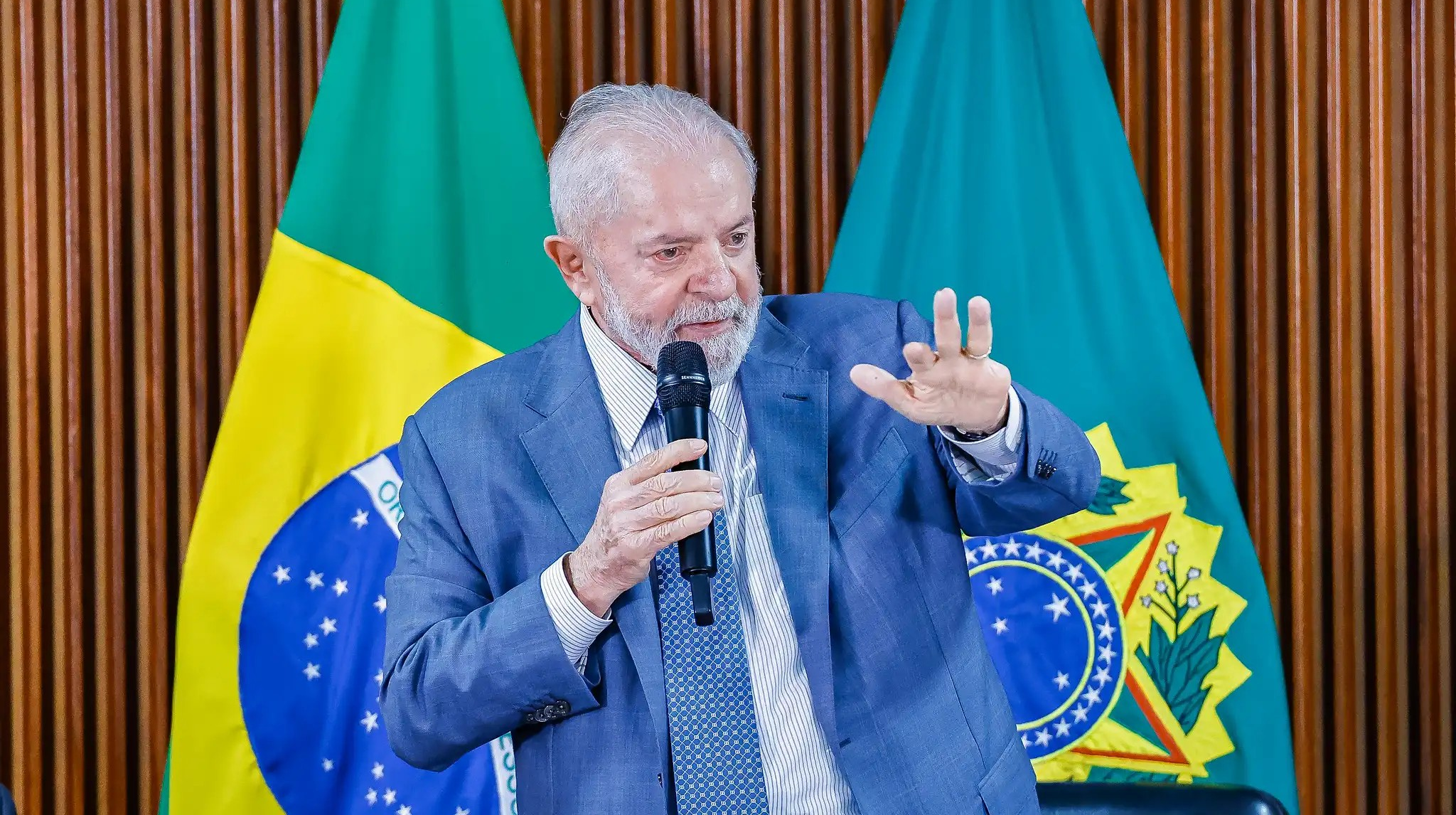 Atual presidente da República, Luiz Inácio Lula da Silva