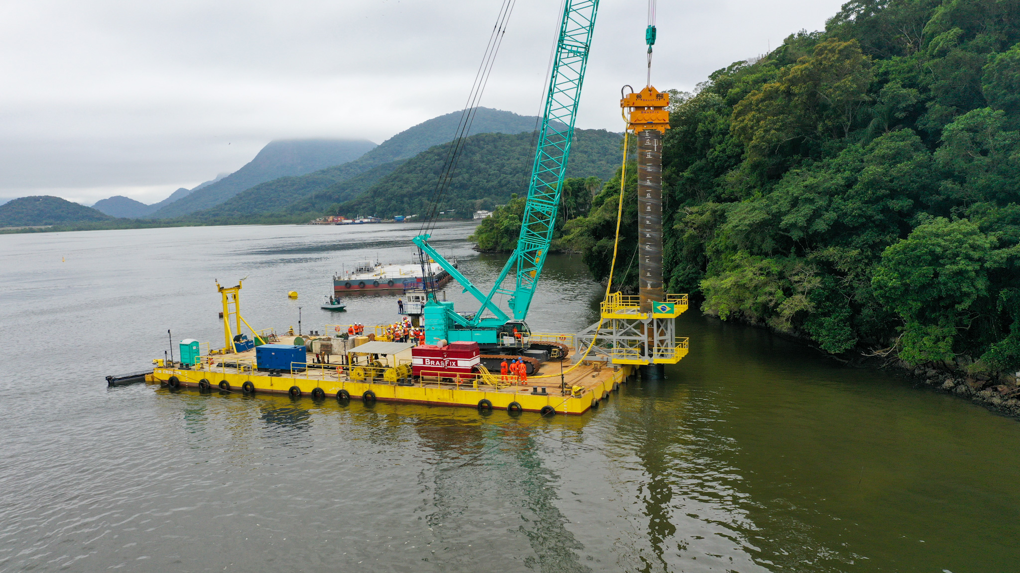 As obras na ponte estão a pleno vapor