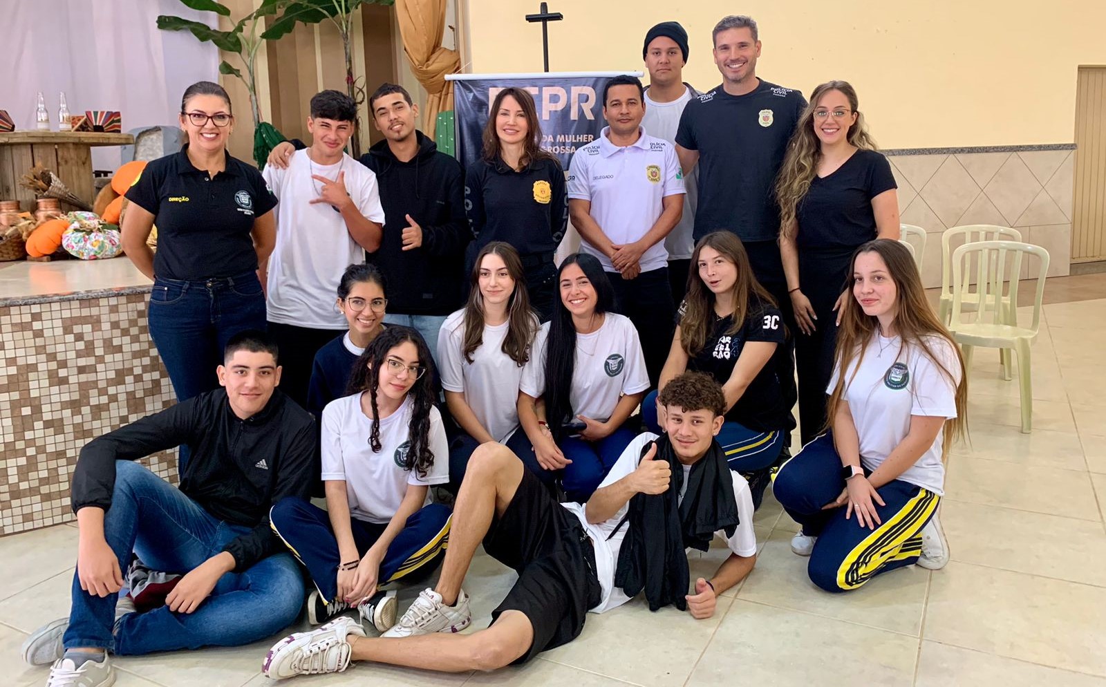 Atividade aconteceu na Escola Estadual Cívico-Militar Padre Carlos Zelesny