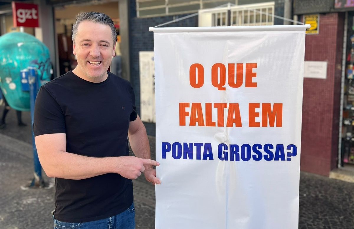 O pré-candidato à Prefeitura pelo Solidariedade, Elizeu Kocan, esteve no Calçadão