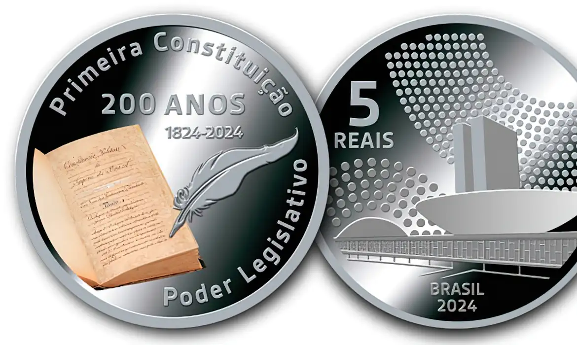 Produzida em prata, a moeda terá valor de face de R$ 5, mas será vendida por R$ 440