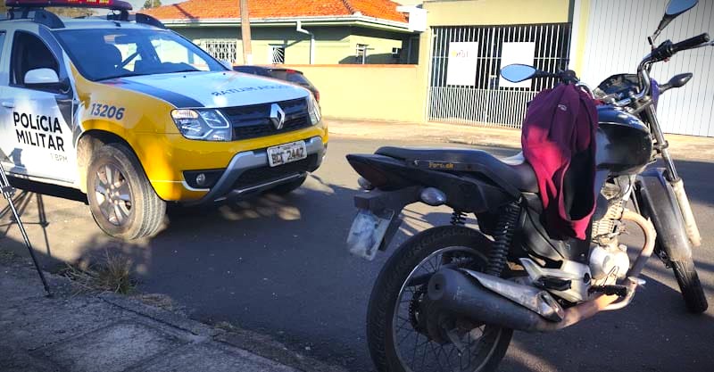 Moto foi encontrada na rua Paranavaí