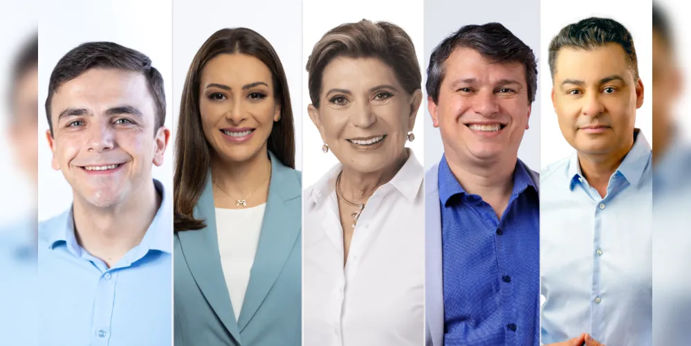 Aliel, Mabel, Elizabeth, Magno e Marcelo, são candidatos à Prefeitura de Ponta Grossa