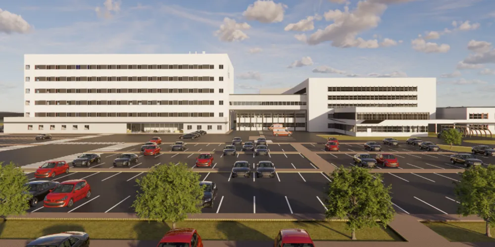 A nova estrutura, que será anexa ao atual Hospital Universitário, terá uma área total de 15,4 mil m² distribuídos em seis pavimentos