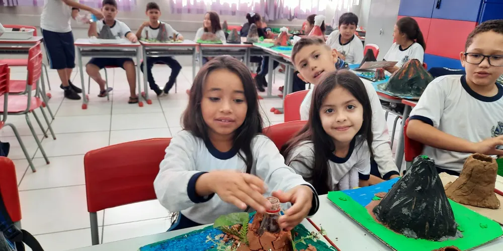 Educandos tiveram cuidados e dedicação na montagem de seus trabalhos