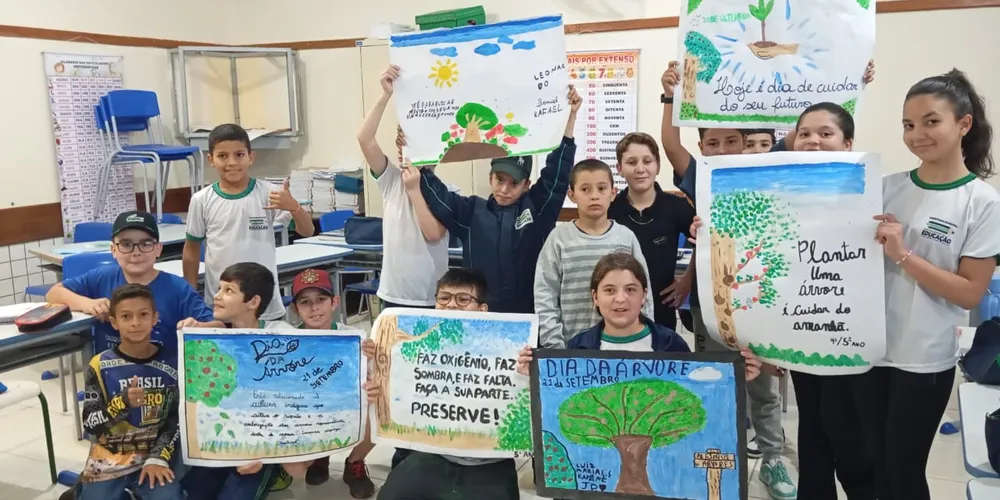 Cartazes elucidaram importância do tema