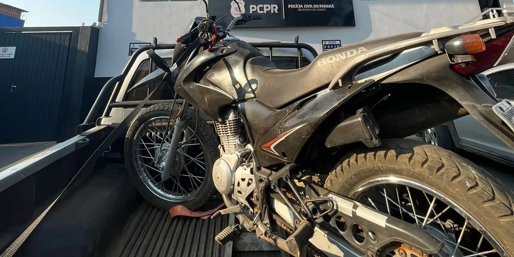 Após ação da Polícia Civil, moto foi devolvida ao proprietário